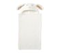 Open Box: Bunny Faux Fur Critter, Kid Wrap  - White