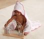 Organic Scallop Baby Hooded Towel &amp; Washcloth Set