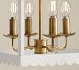 Scalloped Lantern Chandelier (12")