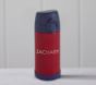 Mackenzie Red Navy Trim Solid Water Bottle