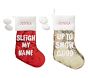 Red And Gold Reversible Sequin Stocking