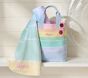 Rainbow Tie-Dye Stripe Tote &amp; Towel Set