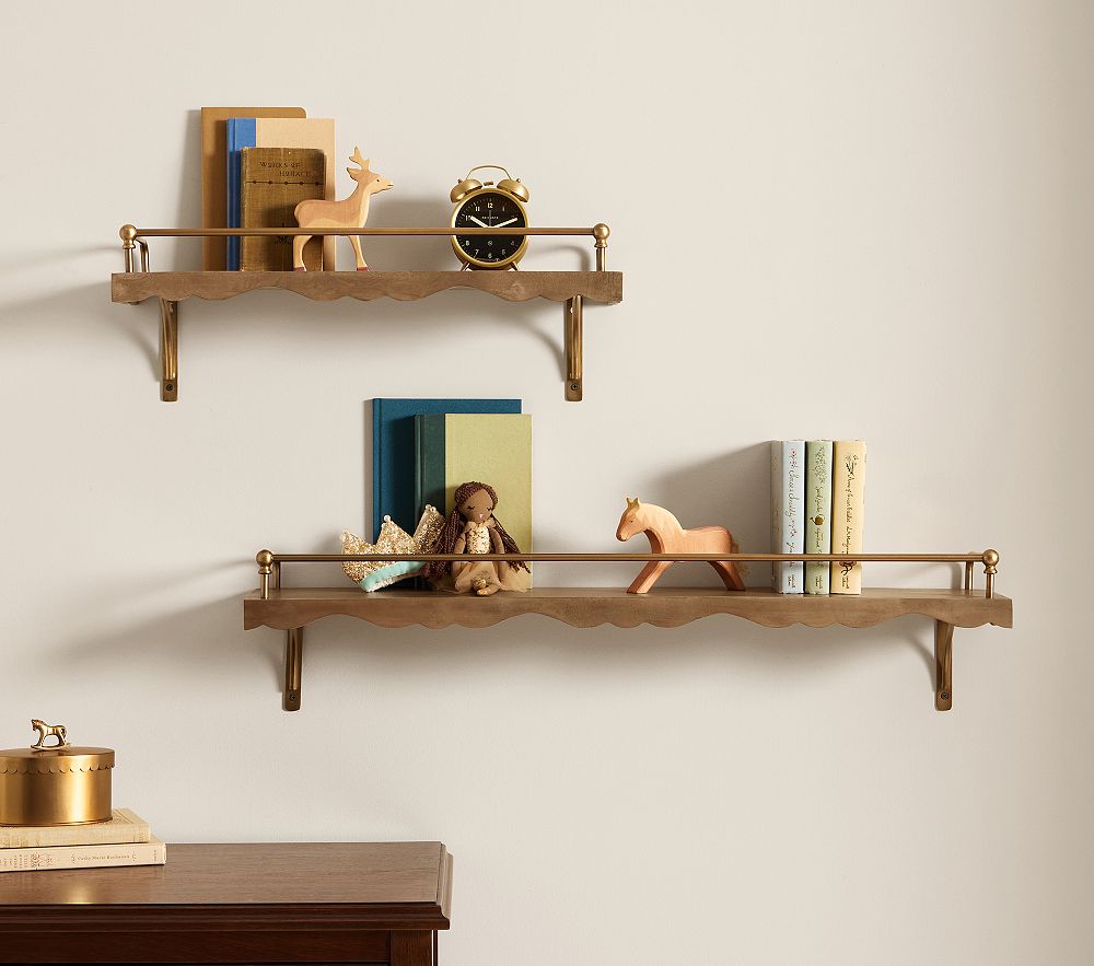 Chris Loves Julia Metal and Wood Shelving (24"- 36")