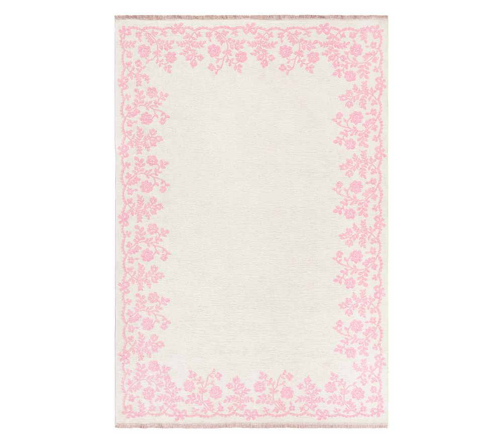 LoveShackFancy Floral Border Reversible Rug 5x8' | Pottery Barn Kids