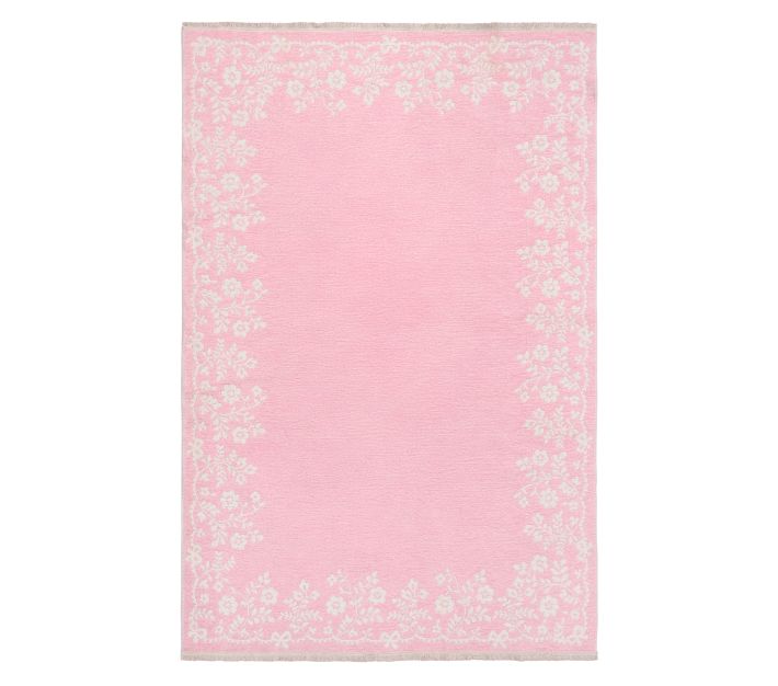 LoveShackFancy Floral Border Reversible Rug 5x8' | Pottery Barn Kids