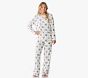Holly Jolly Santa Bamboo Viscose Adult Relaxed Fit Crew Pajama Set