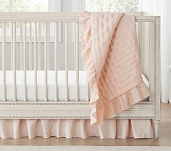 Ruffle European Linen Baby Quilt