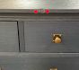 Open Box: Charlie Extra-Wide Dresser (58") - Weathered Navy, Antique Brass