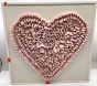 Open Box: Dimensional Fabric Heart Wall Art - Simply White