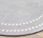 Pearl Dot Border 5' Round Rug
