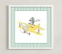 Open Box: Minted® Safari Planes Zebra (11") - White Wood Frame