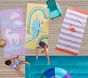 Flamingo Stripe Kid Beach Towel UPF 50+