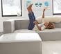 Piped Cushy Super Sectional Set