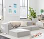 Piped Cushy Super Sectional Set