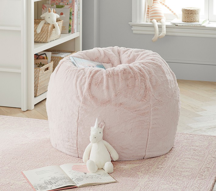 Anywhere Beanbags™ Faux-Fur for Kids | Pottery Barn Kids