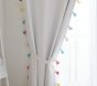 Rainbow Tassel Cotton Blackout Curtain