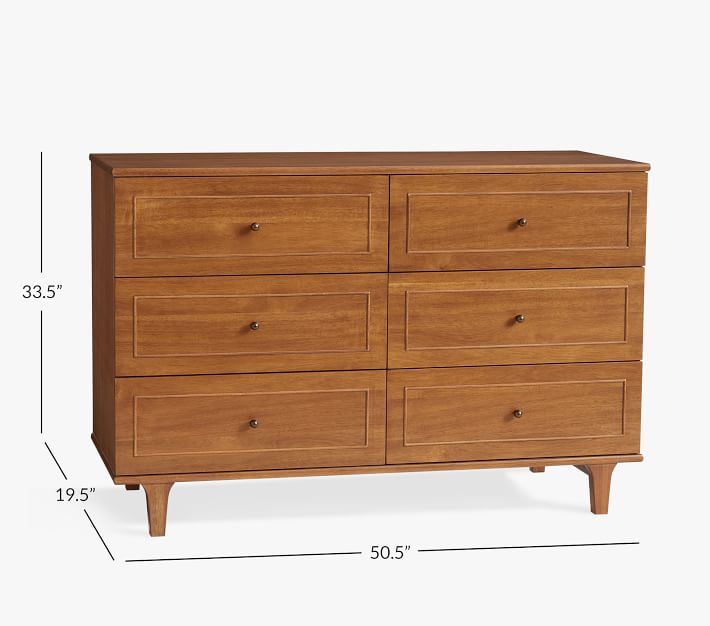 dawson grey wash 6 drawer dresser Extra Wide Kids Expand your bedroom storage potential with this hardy dresser Emerson 6 Drawer Dresser -