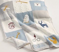 Harry Potter<sup>&trade;</sup> Sherpa-Backed Patchwork Knit Baby Blanket