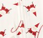 west elm x pbk Modern Smiley Santa Organic Cotton Baby Pajama