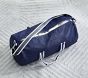 Navy Trim Solid Mackenzie Duffle Bag