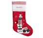 Elf with Presents Quilted Stocking
