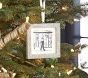Silver Glitter Frame Ornaments