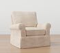 Comfort Slipcovered Swivel Glider
