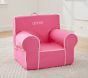 Anywhere Chair<sup>&reg;</sup>,  Bright Pink with White Piping Twill Slipcovers Only