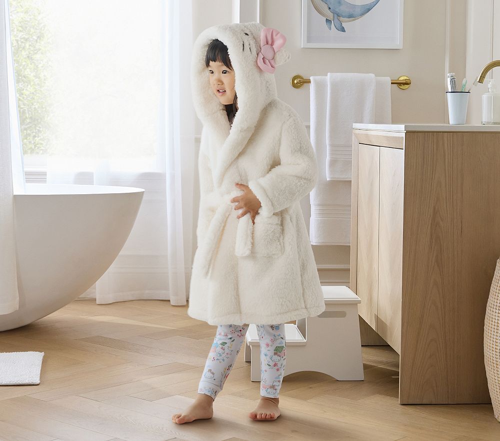 Hello Kitty® Kid Robe Plush & Cozy | Pottery Barn Kids