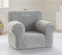 Anywhere Chair®, Gray Cozy Sherpa | Pottery Barn Kids