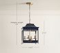 Navy Star Punched Lantern Chandelier (18")