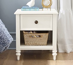 Chris Loves Julia Turned Wood Nightstand (20")
