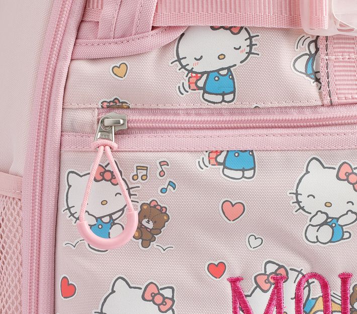 hello kitty backpack harness Sanrio Girls Backpack, 18 inch, 3D Bow Kawaii Anime Rucksack Daypack for Kids Cute Stuff Back to School Supplies Gifts for Girls and made from recycled materials Mackenzie Hello Kitty® Hearts Glow-In-The-Dark
