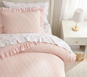 Nina Ruffle Duvet Cover | Pottery Barn Kids