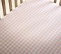 Gingham Organic Crib Fitted Sheet