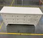 Open Box: Catalina 9-Drawer Dresser (64"W x 19D") - Simply White, Brushed Nickel