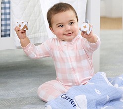 Silky TENCEL™ Check Baby Pajama