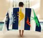 Finn Dino Rugby Stripe Kid Beach Towel UPF 50+