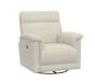 Open Box: Dream Deluxe Power Swivel Recliner - Performance Heathered Basketweave Alabaster White