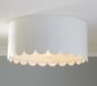 Scalloped Metal Flush Mount (12")
