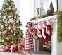 Gray Penguin Quilted Stocking