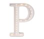 Open Box: Little Lights Letter Lamp, Large, Letter "P" - Grey