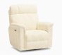 Open Box: Lullaby Deluxe Power Swivel Recliner - Performance Heathered Chenille Ecru
