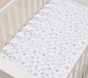 Floral ABC Organic Cotton Crib Fitted Sheet