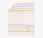 Striped Fuzzy Kid Throw Blanket &amp; Unicorn Plush Set