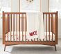 west elm x pbk Organic Modern Smiley Santa Crib Fitted Sheet