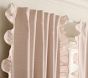 Open Box: Evelyn Ruffle Trim Blackout Curtain (44"W x 84"L) - Blush