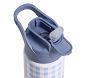 Gingham Blue Mackenzie Water Bottle