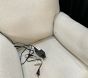 Open Box: Dream Deluxe Power Swivel Recliner - Performance Heathered Basketweave Alabaster White
