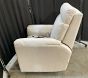 Open Box: Dream Deluxe Power Swivel Recliner - Performance Heathered Basketweave Alabaster White